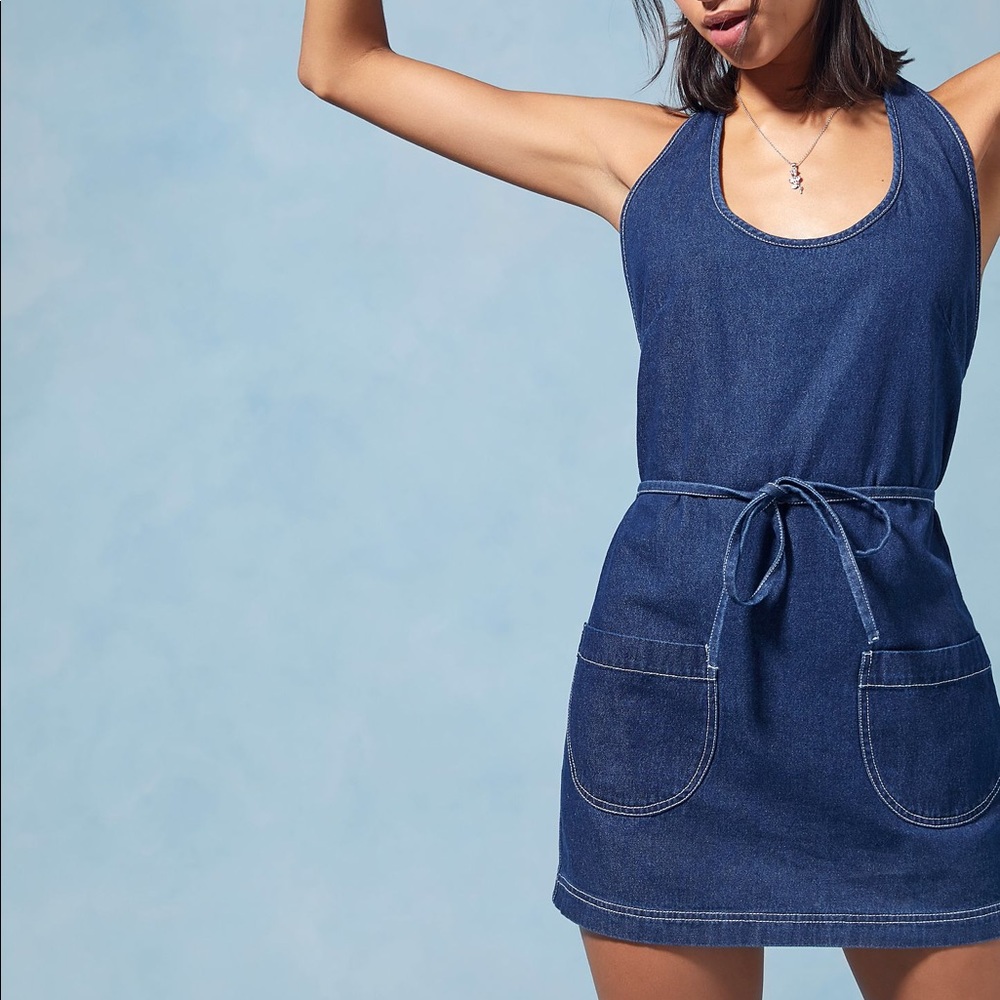 Anna Sui UO Exclusive Denim Wrap Dress